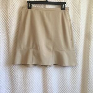 The Limited tan mini skirt stretch  #216